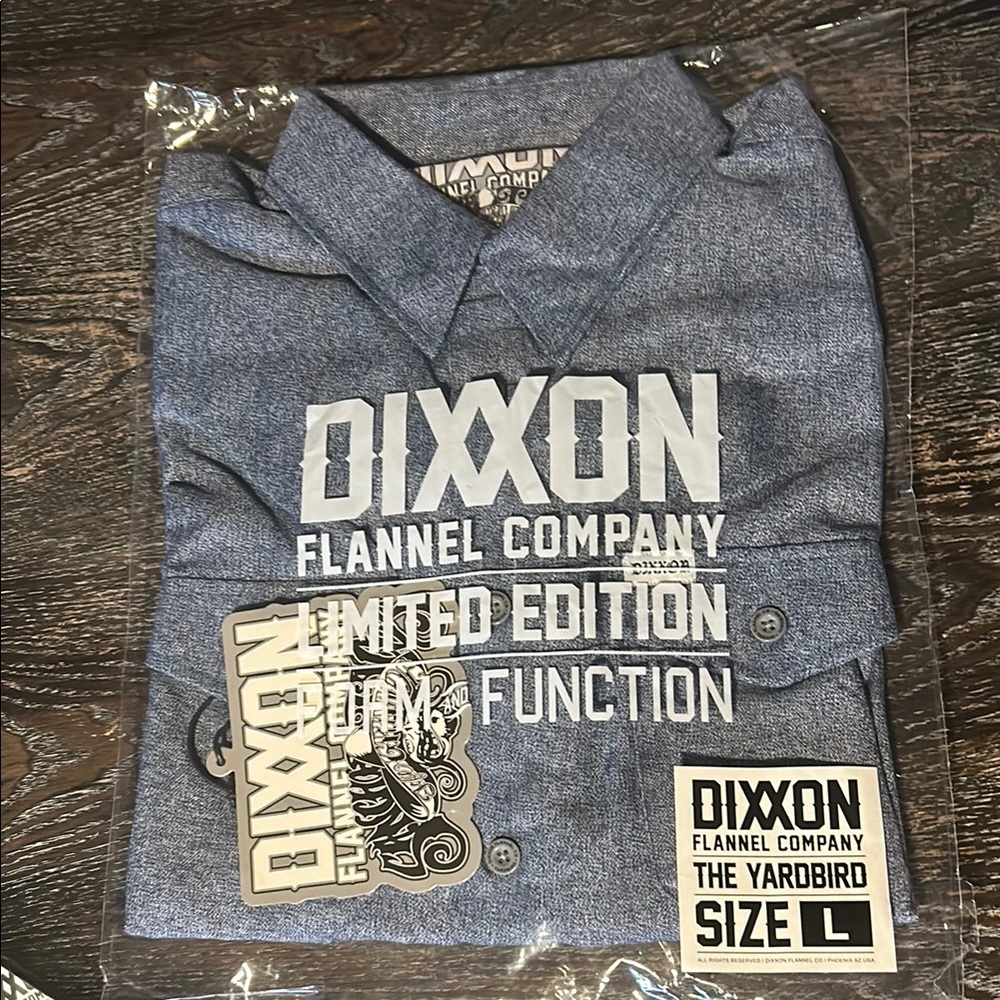 DIXXON Blue Lg flannel The yardbird